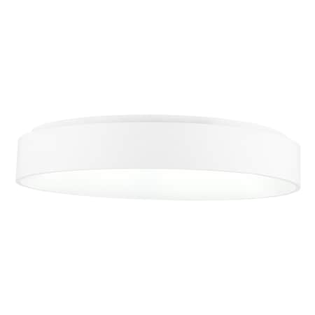Cwi Lighting Arenal LED Drum Shade Flush Mount With White Finish 7103C24-1-104